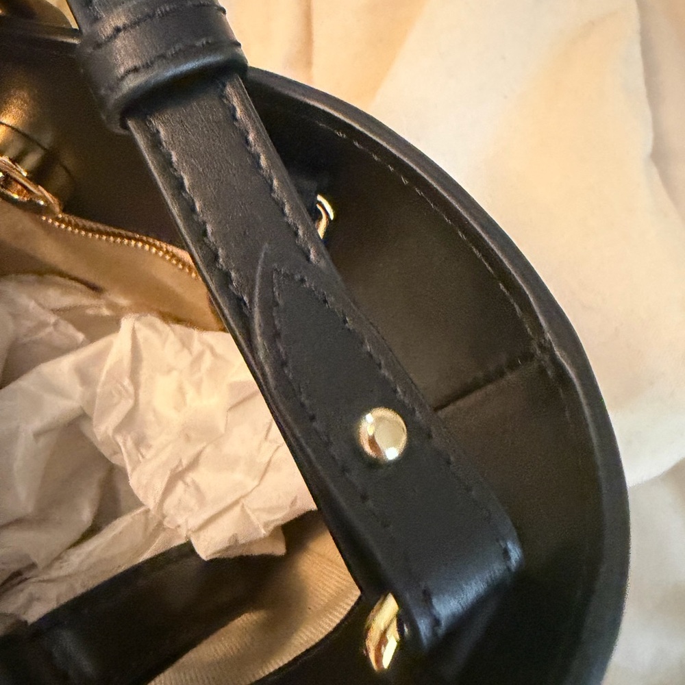 Jacquemus The Small Bambola Black Leather Bucket Bag NBW - Picture 14 of 15